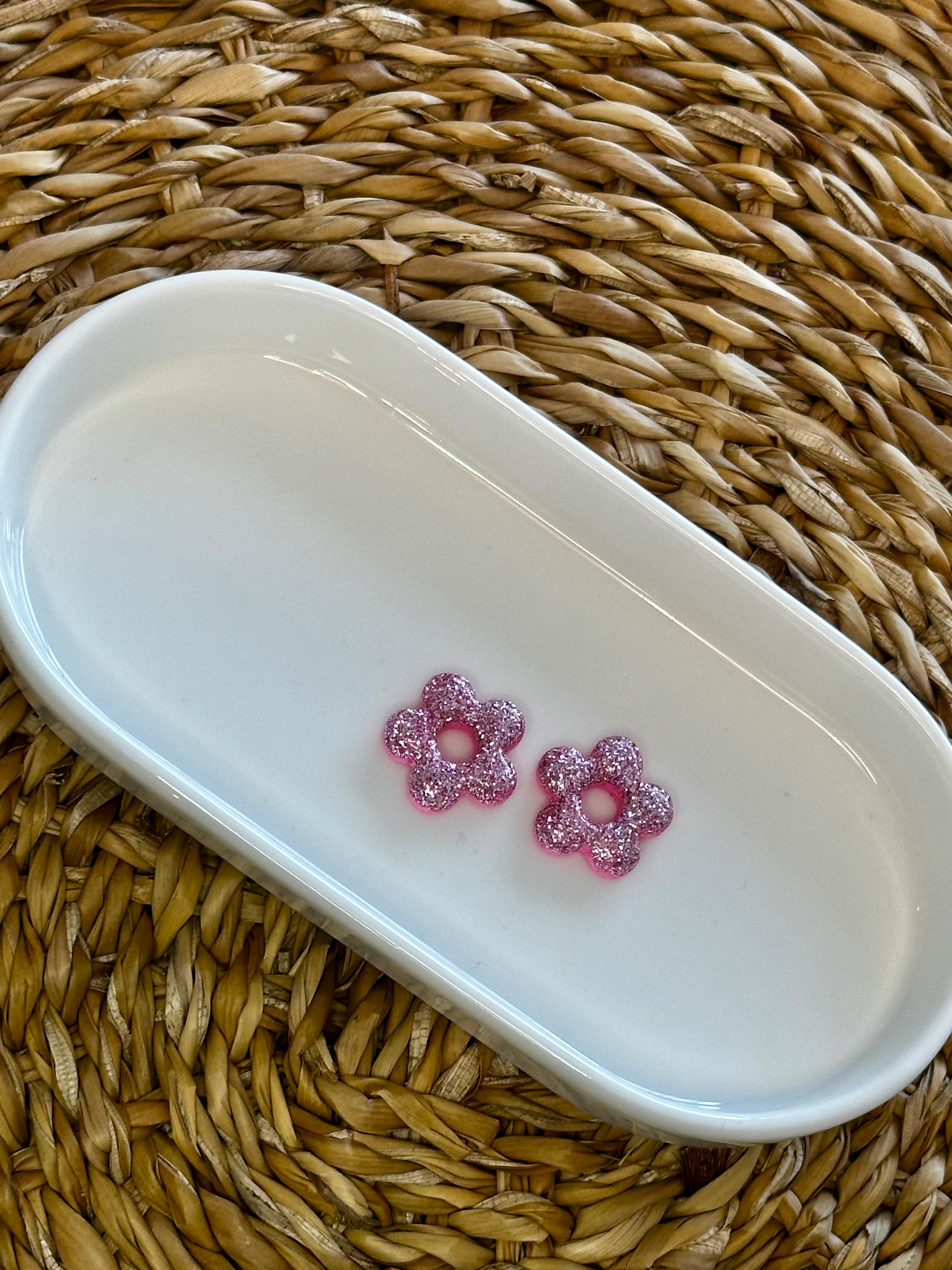 Mini floraé rose paillette
