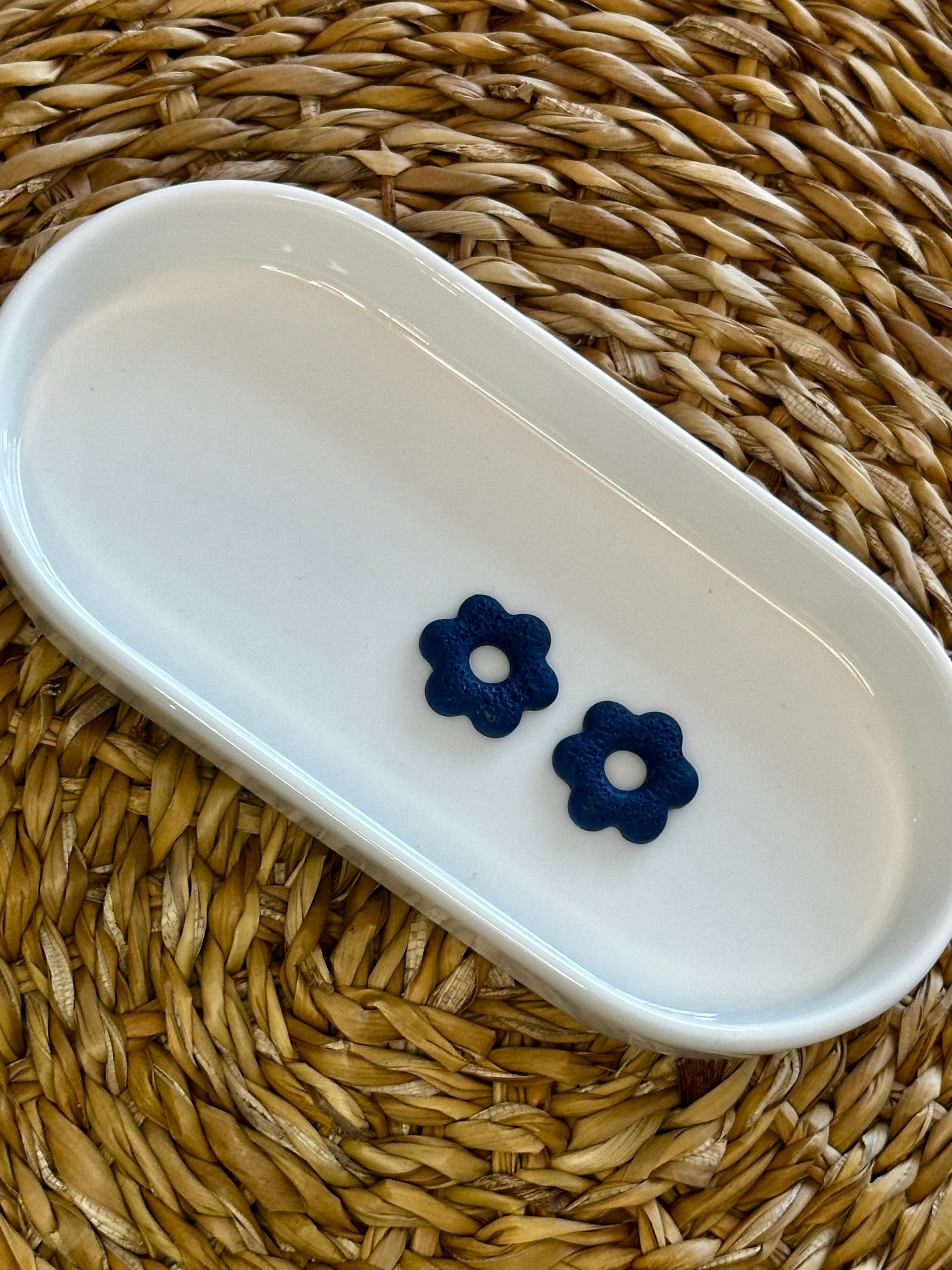 Mini floraé bleu mat