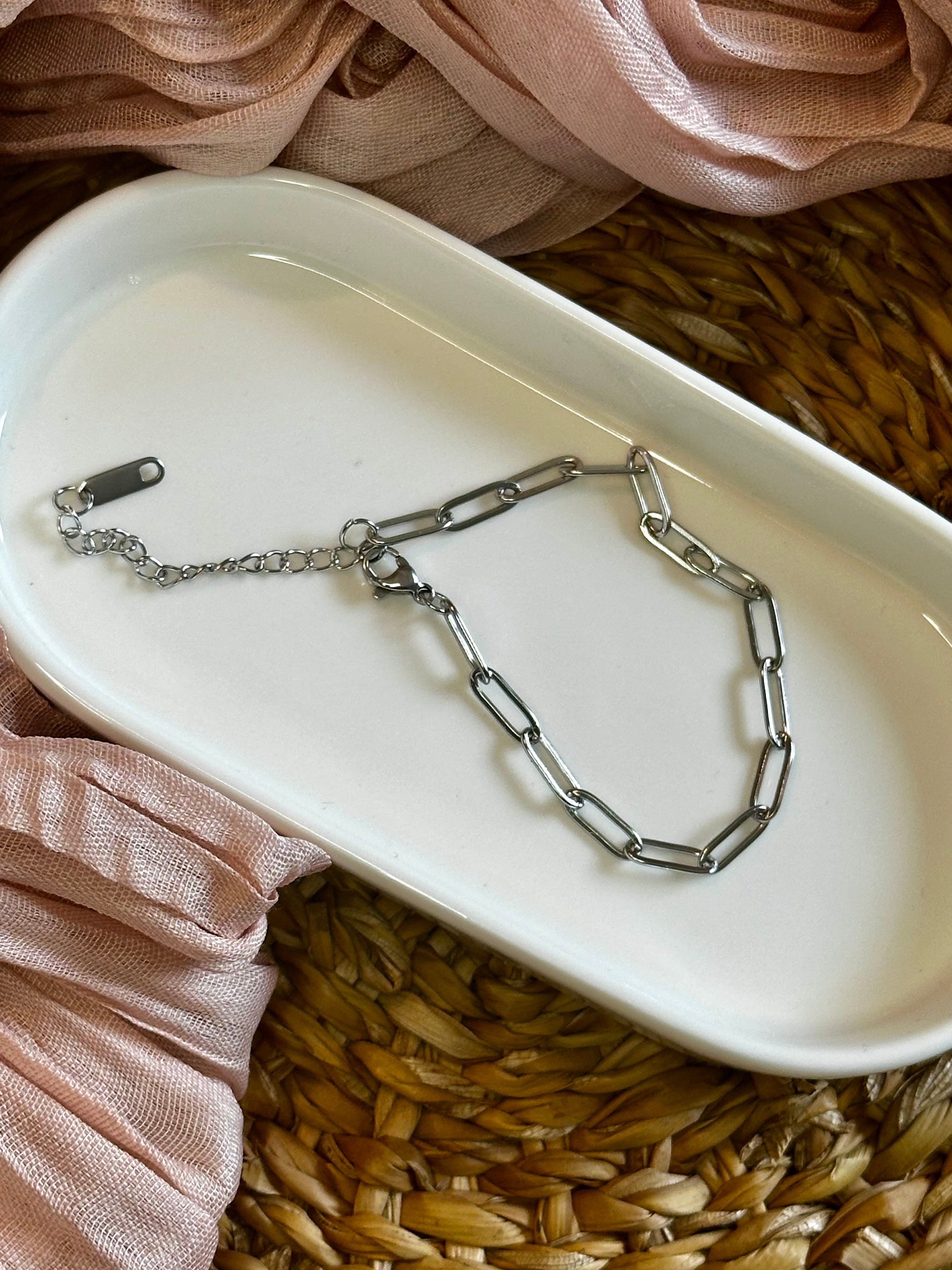 Bracelet argenté (16cm+5cm)