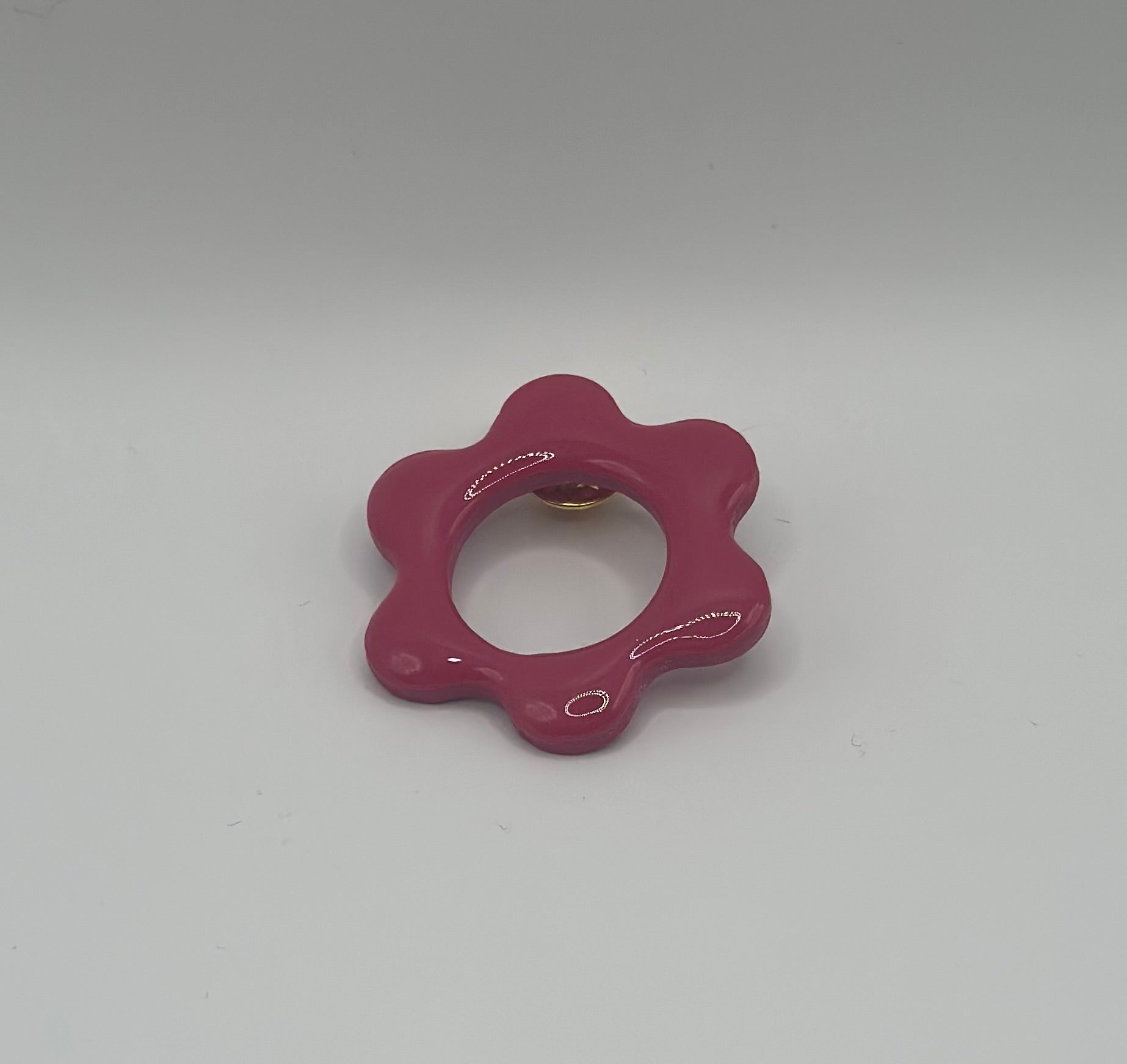 Pin’s de lunette fleur rose