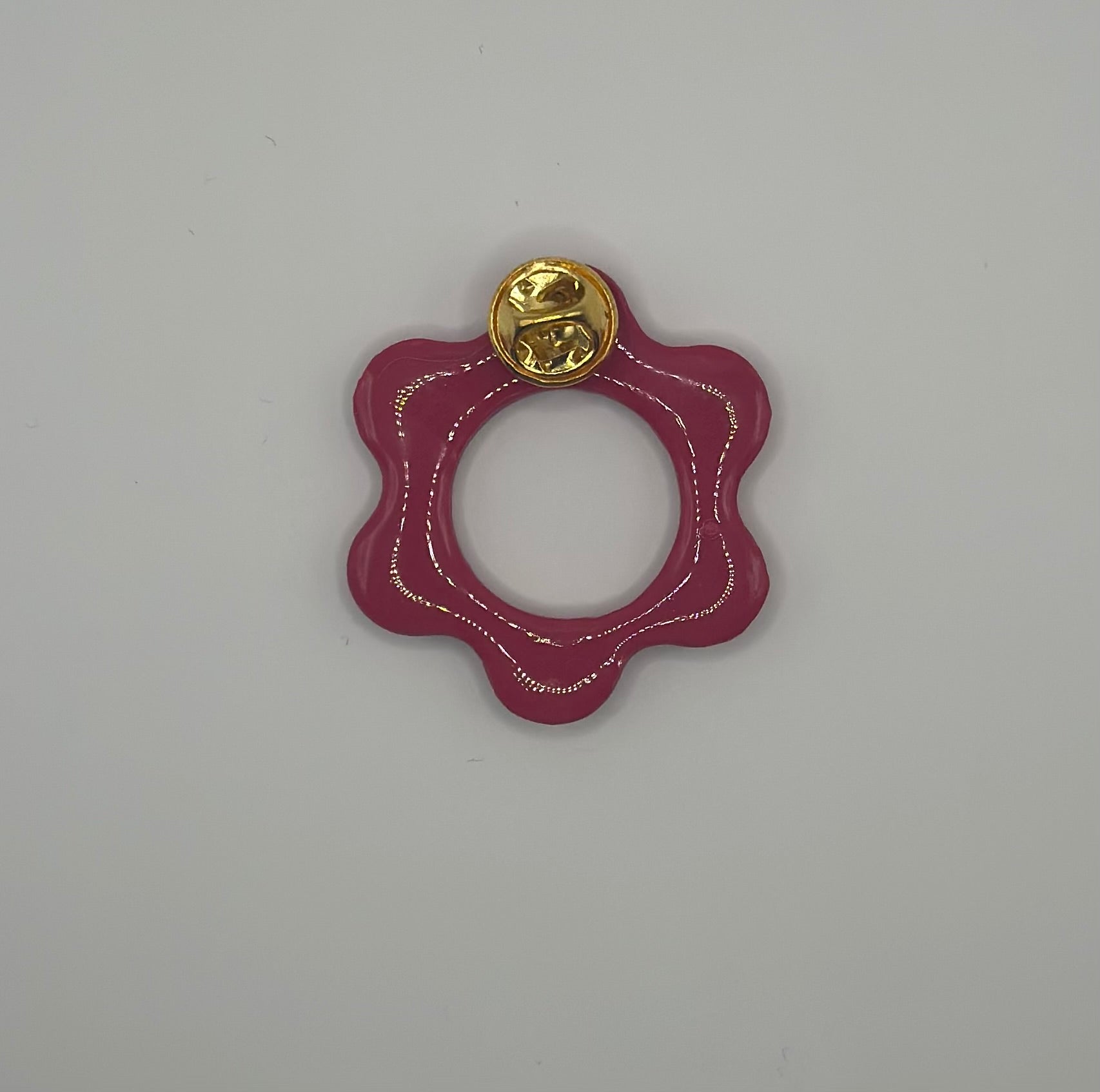 Pin’s de lunette fleur rose