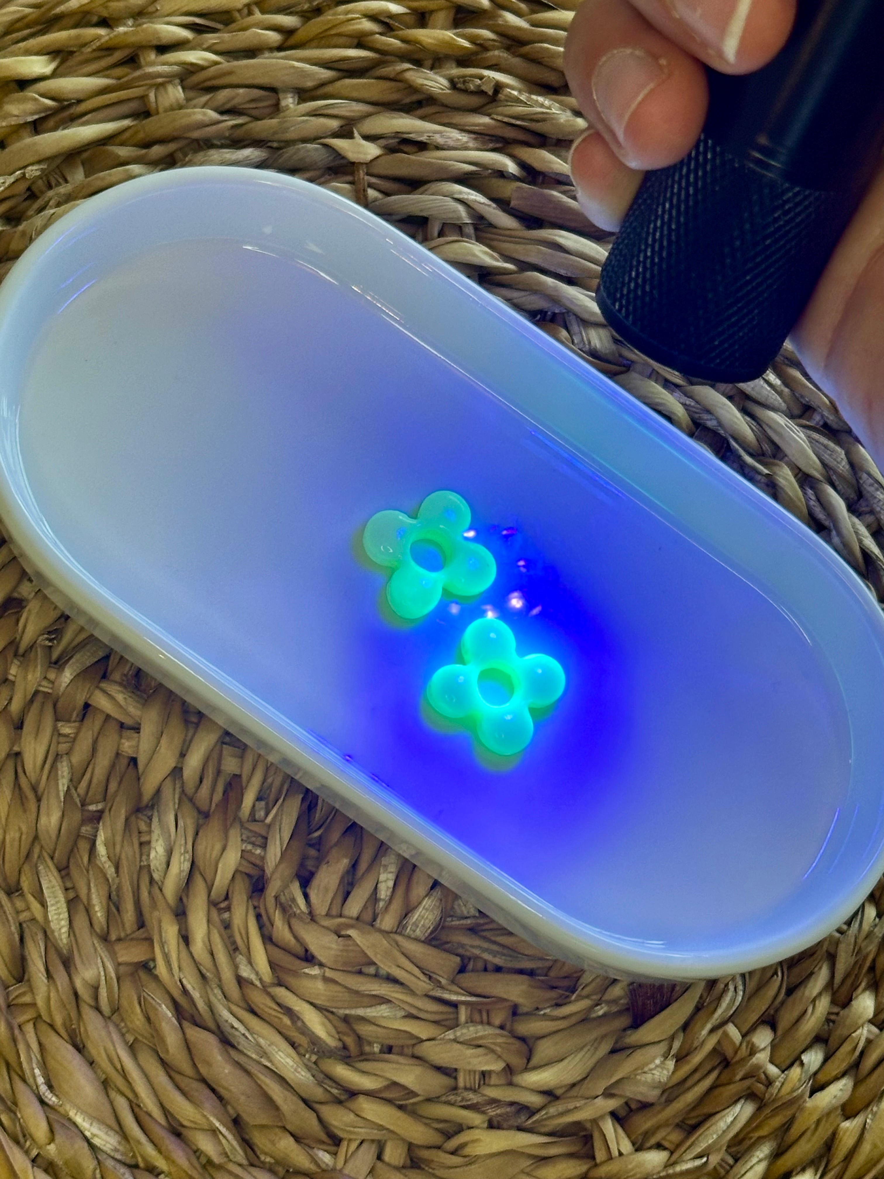 Mini fleur luminescente