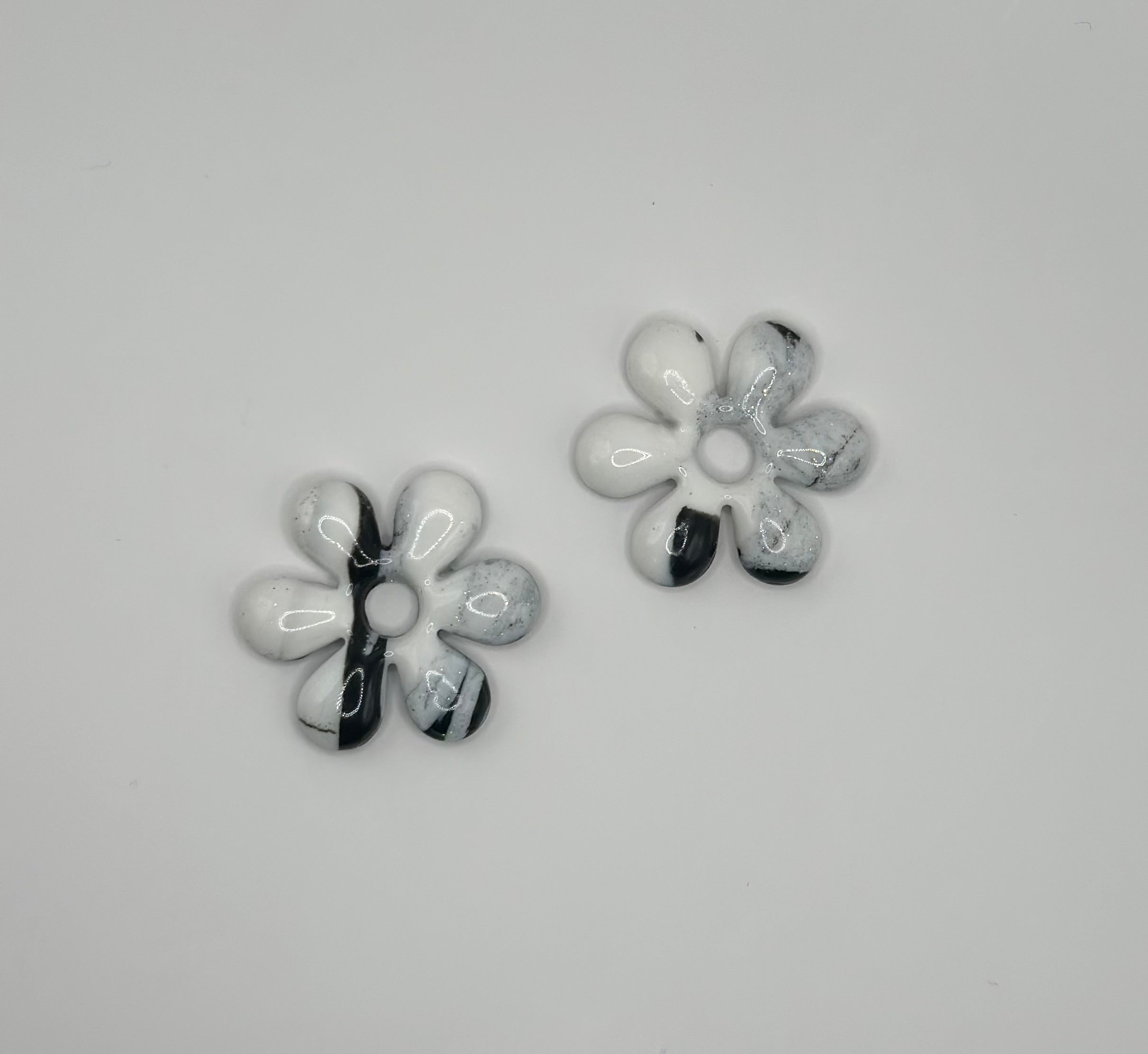 Eléa marbrée noir et blanc