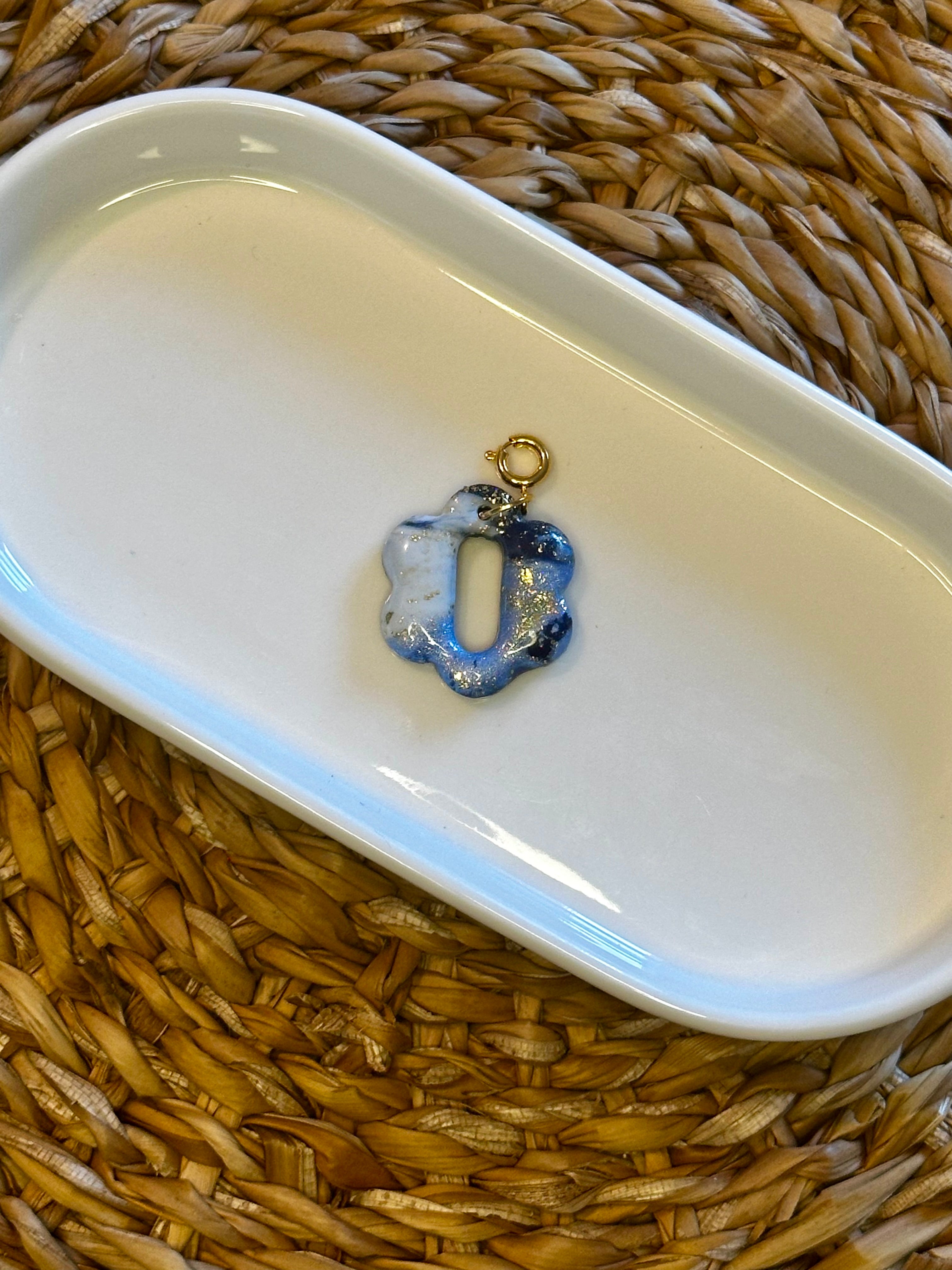 Lilou marbrée bleue