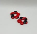 Floraé rouge et noir