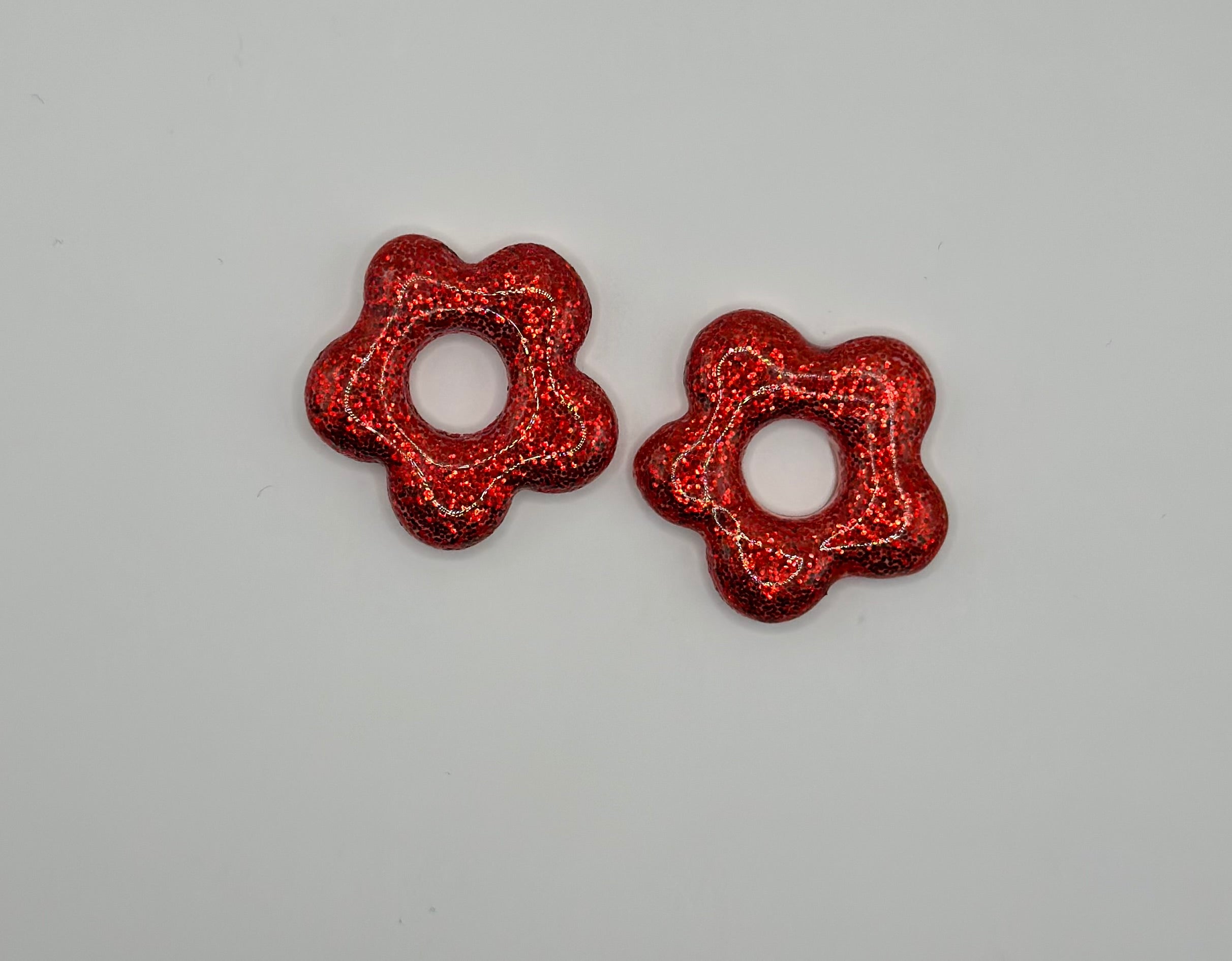 floraé paillettes rouges