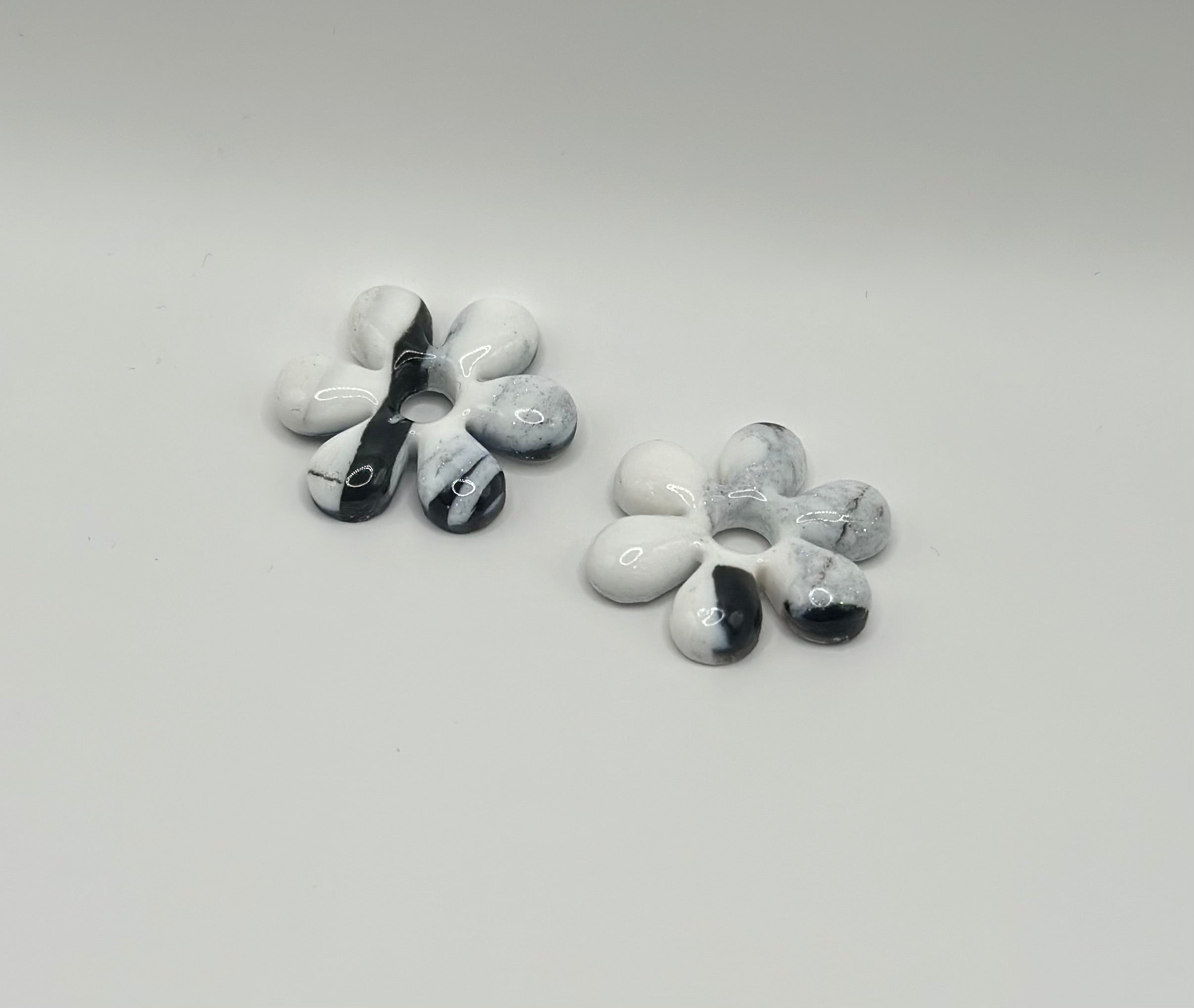 Eléa marbrée noir et blanc