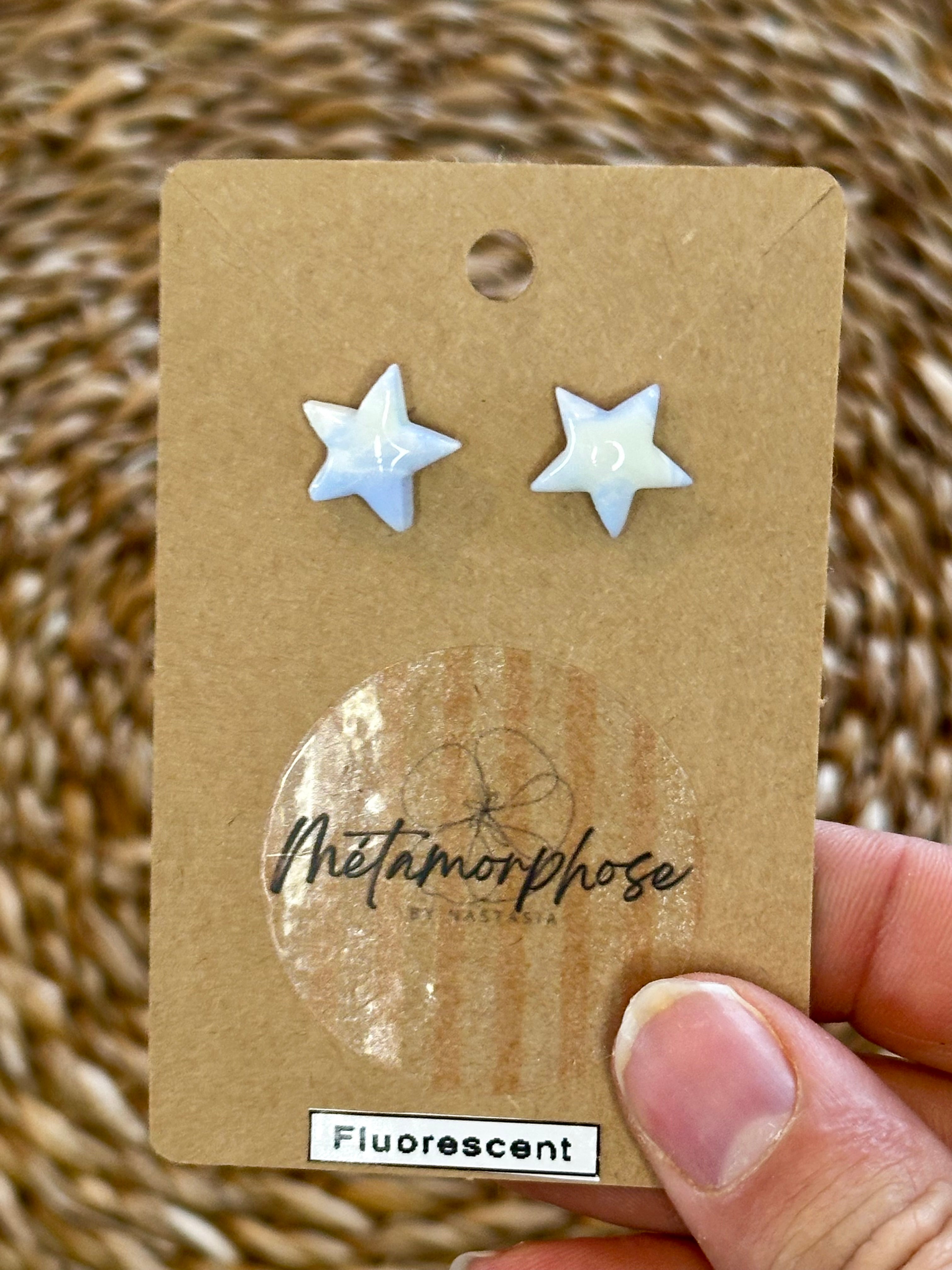 Étoile bleues fluorescentes