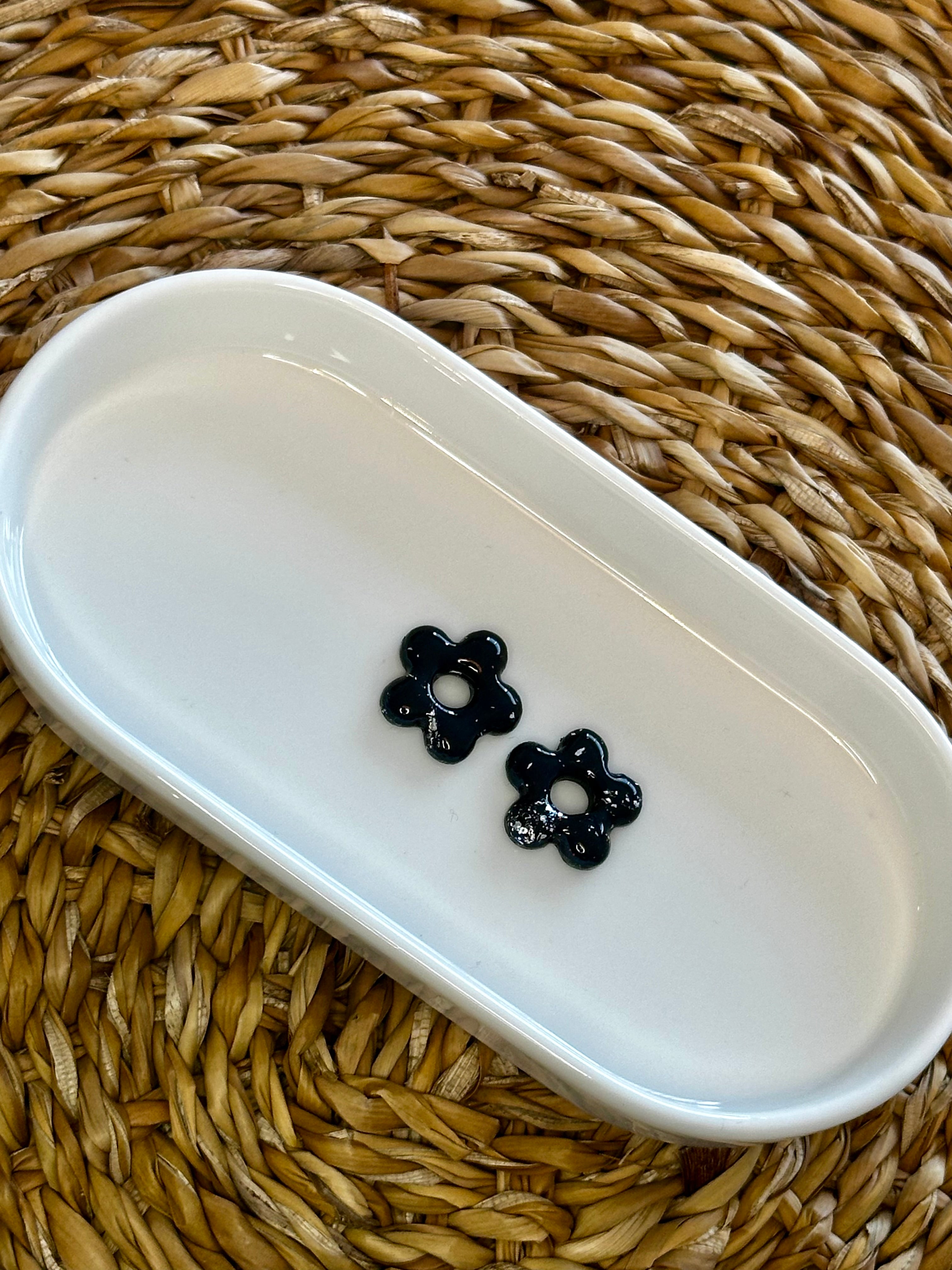 Mini Floraé noir et argent