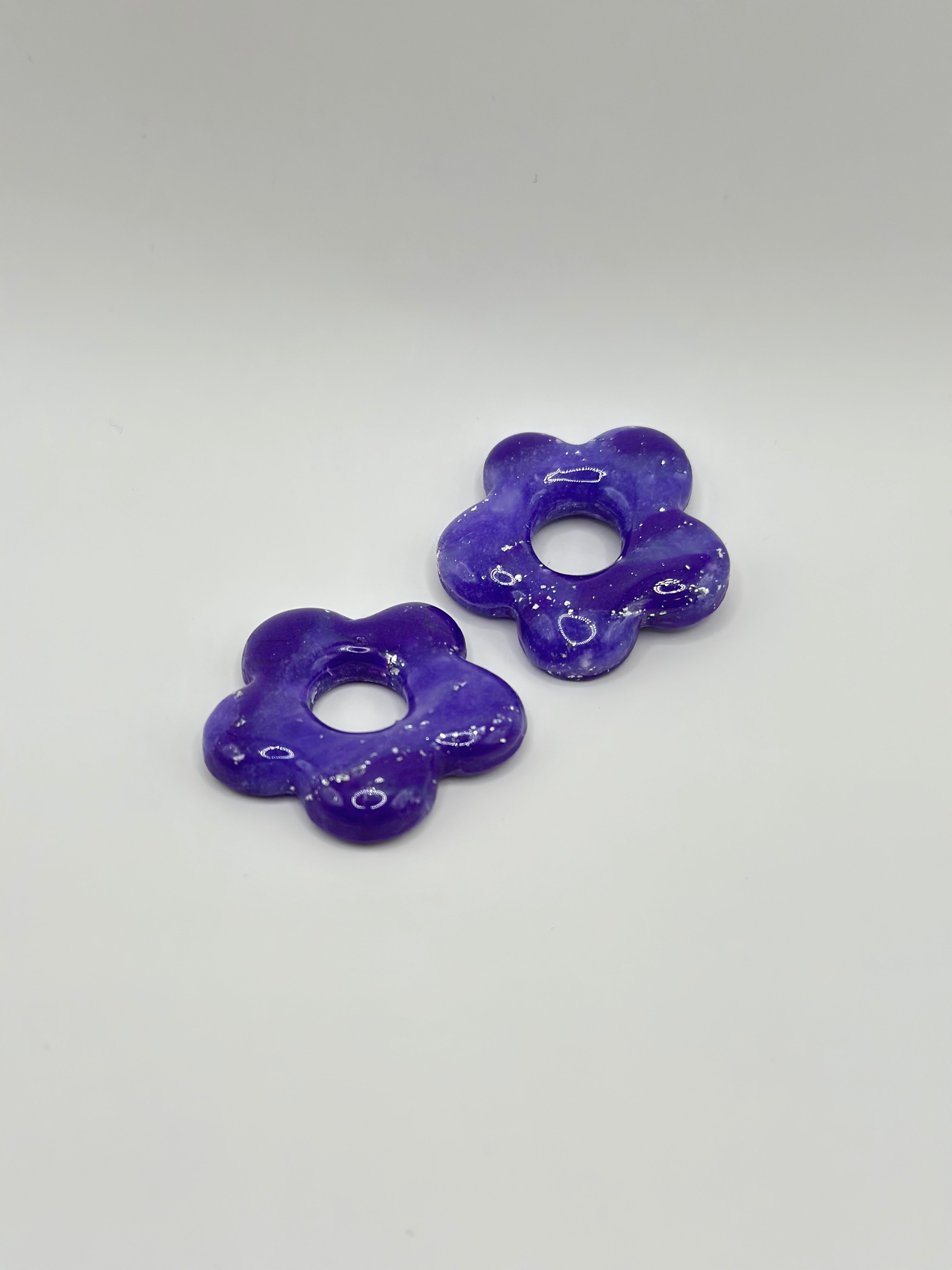 Floraé marbré violet et argent