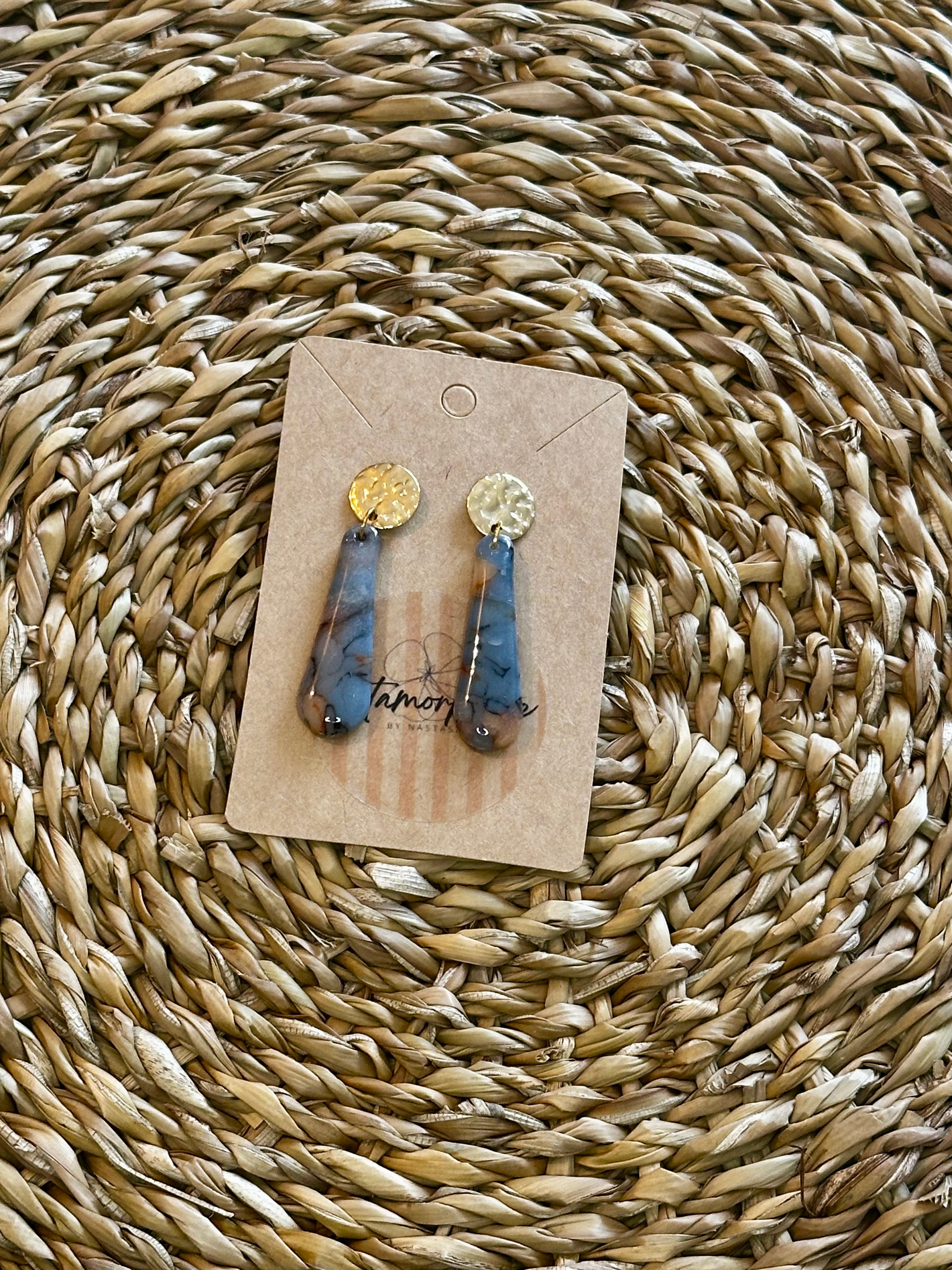 Marbrée bleue