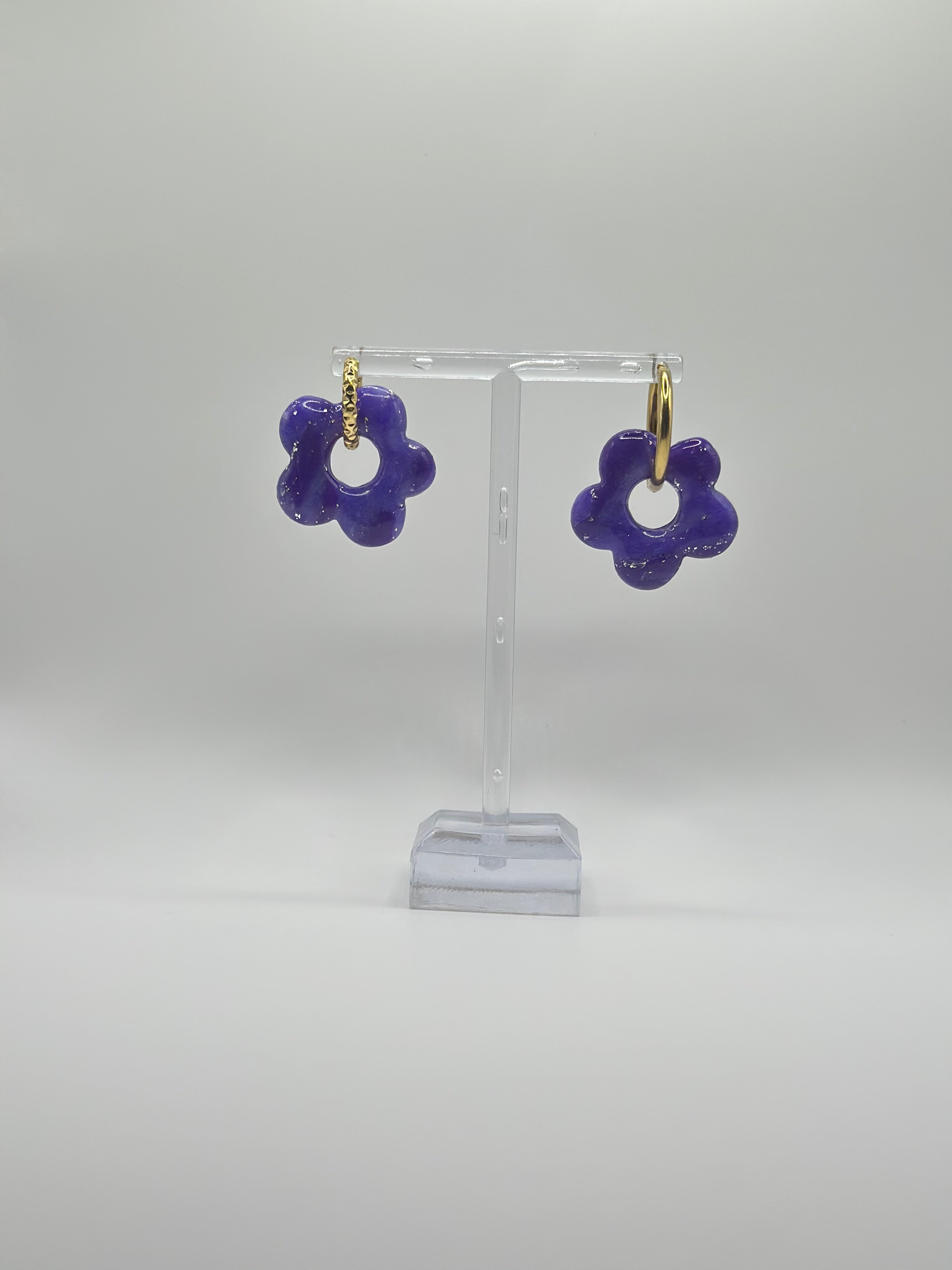 Floraé marbré violet et argent