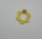Pin’s de lunette fleur jaune fleuri
