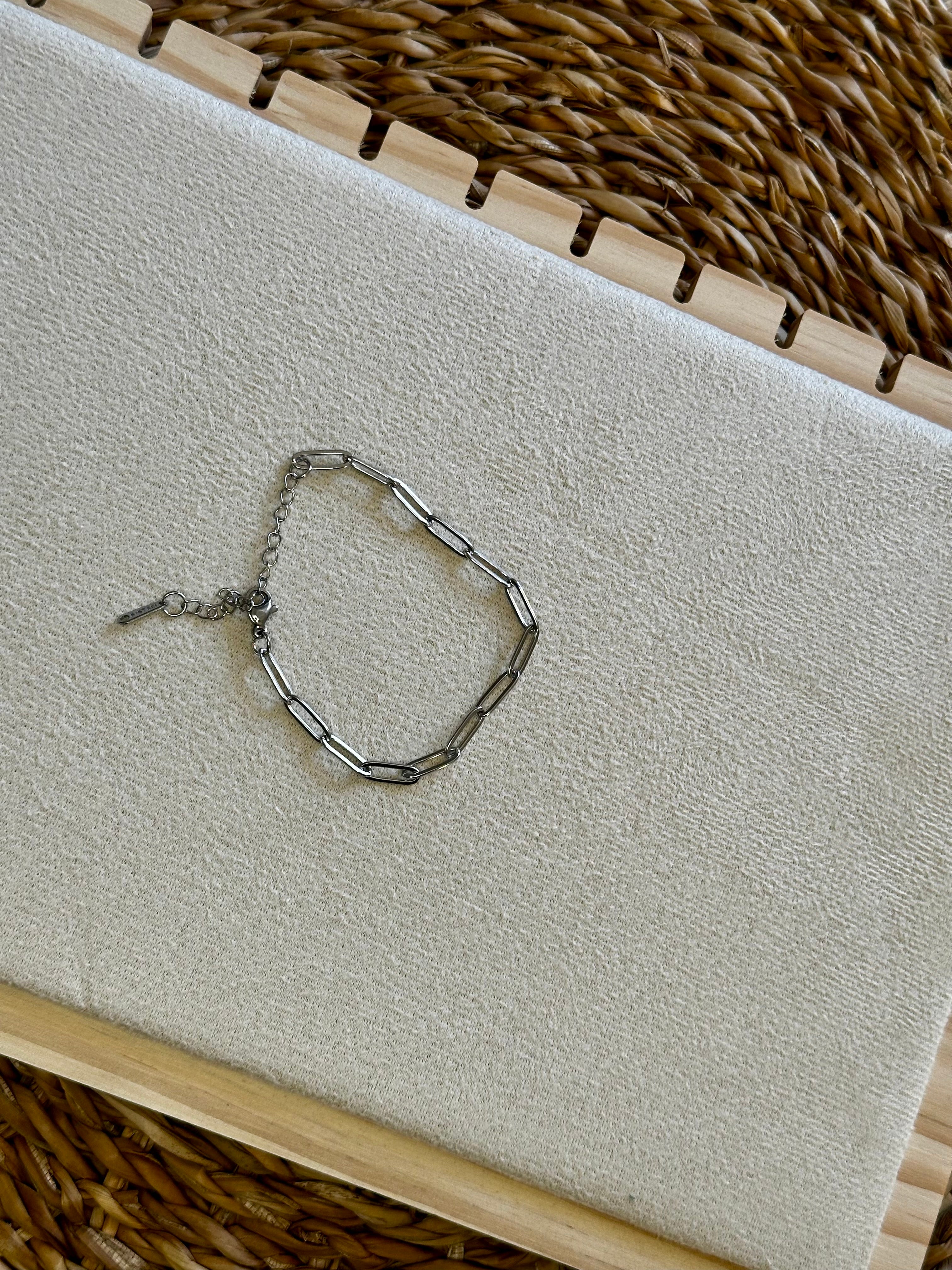 Bracelet argenté (16cm+5cm)