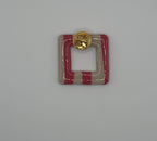 Pin’s de lunette carré à rayures
