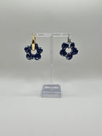 Floraé bleue et argent