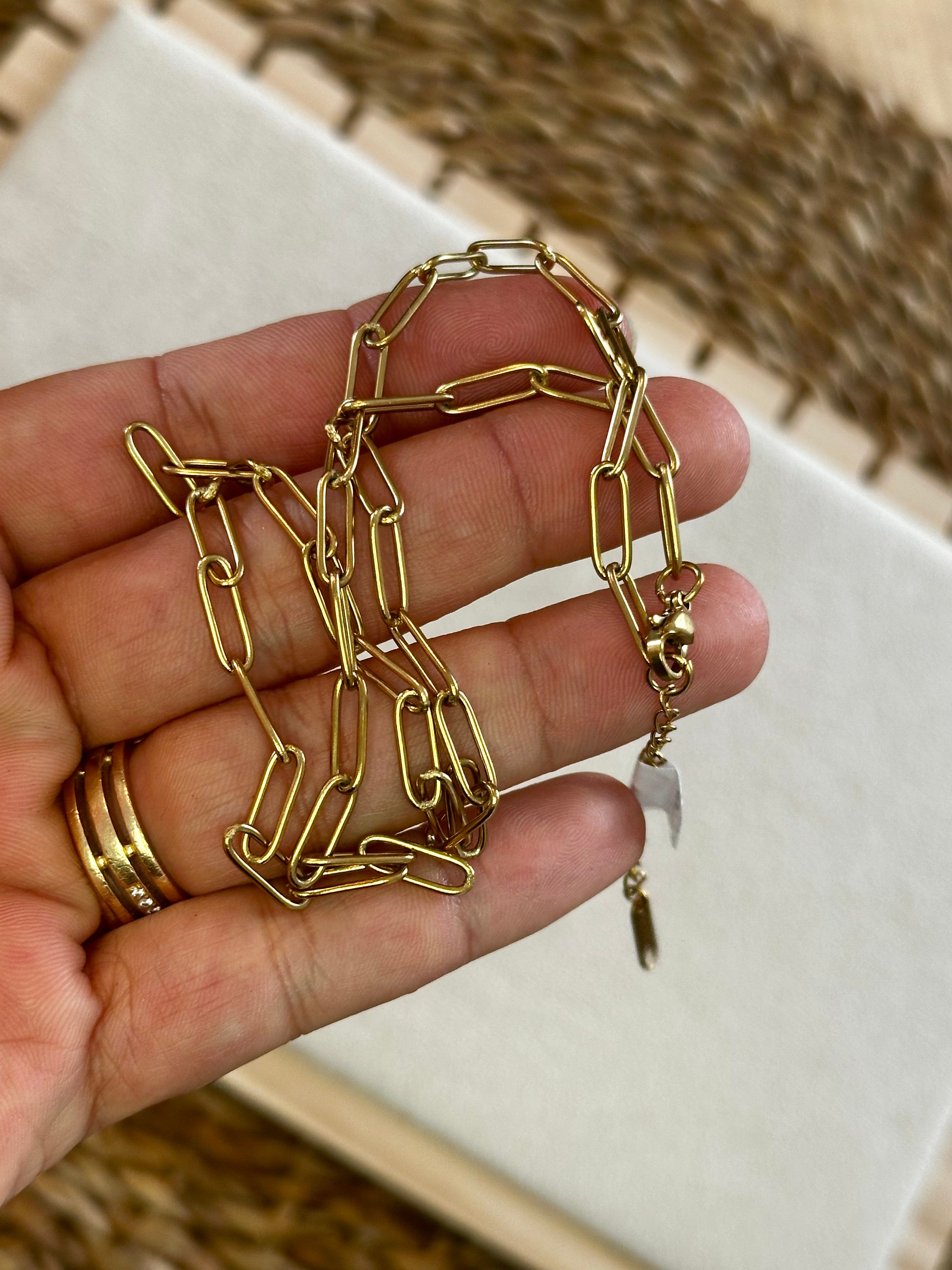 Collier doré (45cm+5cm)