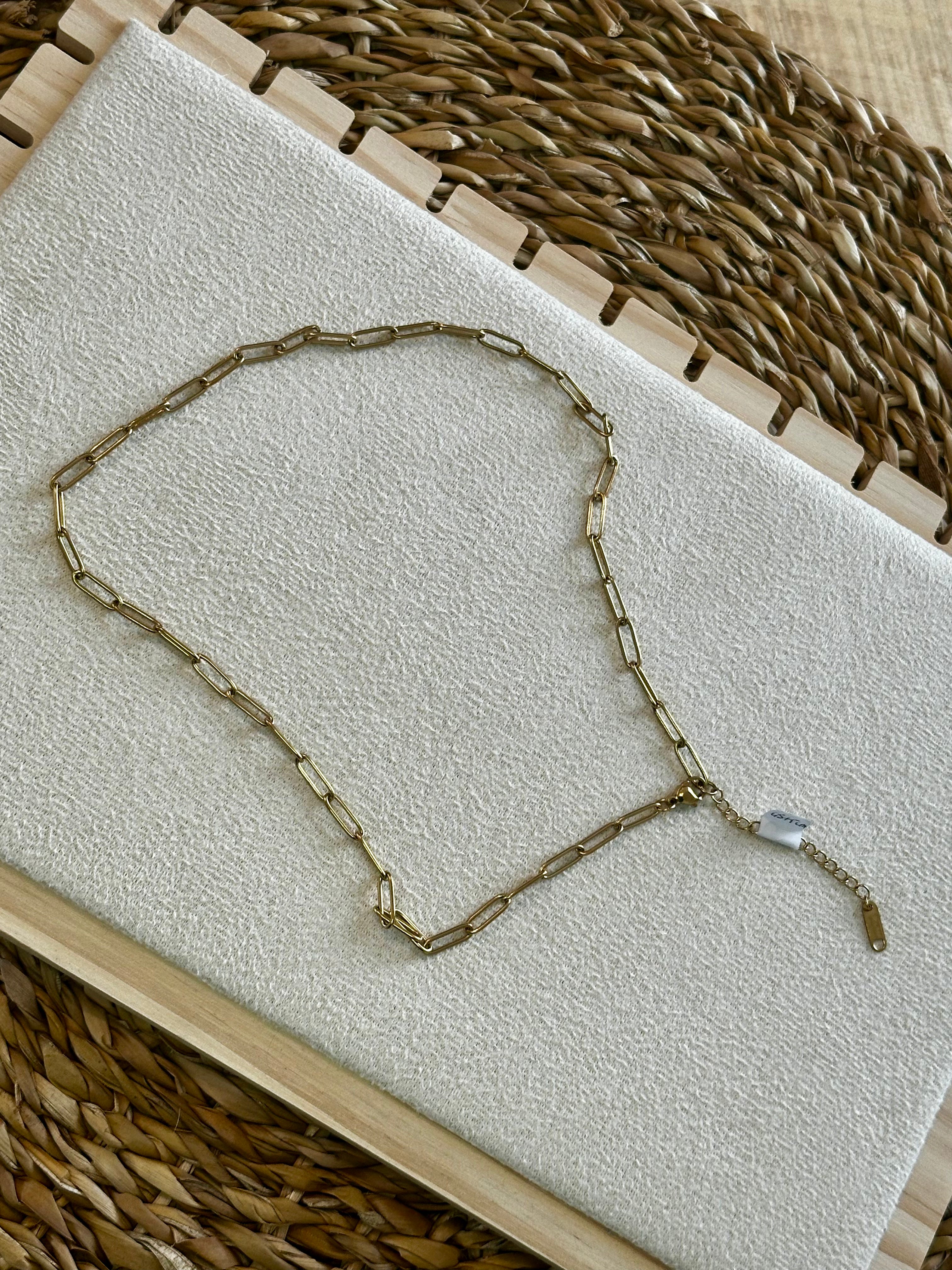 Collier doré (45cm+5cm)